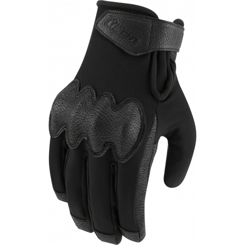 Manusi moto din piele Icon pdx3, Negru Manusi moto din piele Icon pdx3, Negru