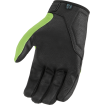 Manusi moto Icon hooligan ce, Verde/Negru Manusi moto Icon hooligan ce, Verde/Negru thumb
