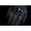 Manusi moto de piele stormhawk, Negru thumb