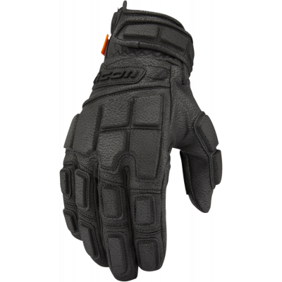 Manusi moto de piele Icon motorhead3, Negru