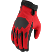 Manusi moto Icon hooligan ce, Rosu/Negru Manusi moto Icon hooligan ce, Rosu/Negru thumb