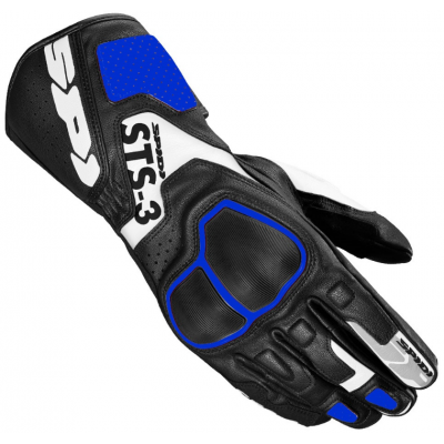 Manusi moto de piele Spidi sts-3 Negru/Albastru Manusi moto de piele Spidi sts-3 Negru/Albastru