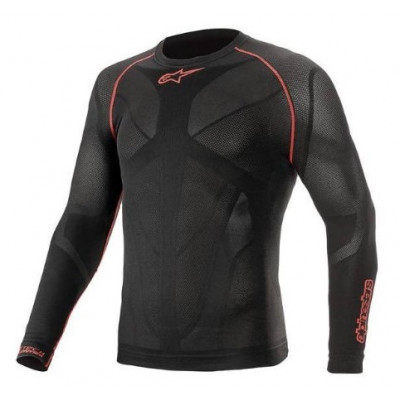 Lenjerie termica Alpinestars Ride tech V2 top long sleeve, Negru