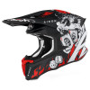 Casca motocross Airoh twist 2.0 hell matt, Negru/Rosu