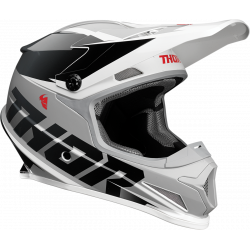 Casca motocross Thor sector fader, Alb/Negru
