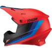 Casca motocross Thor sector runner, Rosu/Albastru thumb