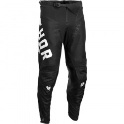 Pantaloni motocross Thor pulse vapor, Negru/Alb Pantaloni motocross Thor pulse vapor, Negru/Alb