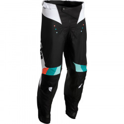 Pantaloni motocross Thor pulse react, Negru/Alb Pantaloni motocross Thor pulse react, Negru/Alb
