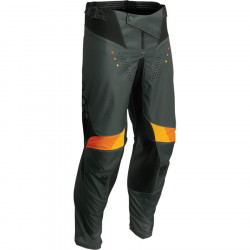 Pantaloni motocross Thor pulse react, Negru/Portocaliu Pantaloni motocross Thor pulse react, Negru/Portocaliu