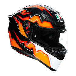 Casca agv k1 M0063 kripton, Negru/Portocaliu