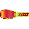 Ochelari motocross 100% armega solaris hiper, Rosu/Galben fluo