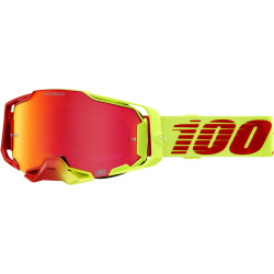 Ochelari motocross 100% armega solaris hiper, Rosu/Galben fluo