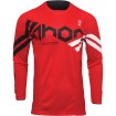 Bluza motocross Thor pulse cube, Rosu/Alb thumb