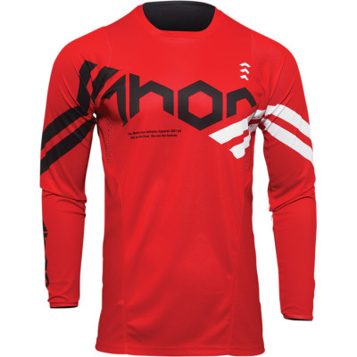 Bluza motocross Thor pulse cube, Rosu/Alb