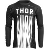 Bluza motocross Thor pulse vapor, Negru/Alb