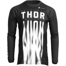 Bluza motocross Thor pulse vapor, Negru/Alb Bluza motocross Thor pulse vapor, Negru/Alb