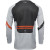 Bluza motocross Thor pulse cube light, Gri/Portocaliu thumb
