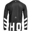 Bluza motocross Thor pulse vapor, Negru/Alb thumb