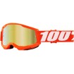 Ochelari motocross pentru copii 100% strata2, Portocaliu/Alb thumb