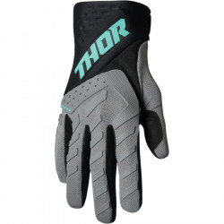 Manusi motocross Thor spectrum, Negru/Gri/Albastru