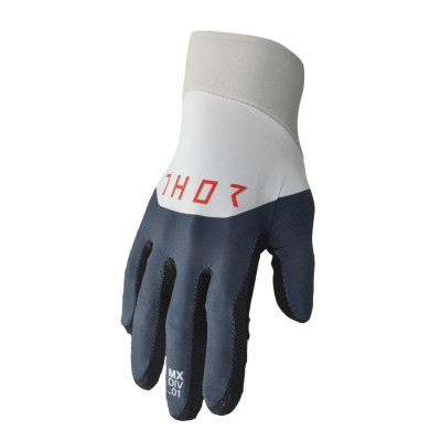 Manusi motocross Thor agile rival, Gri/Albastru