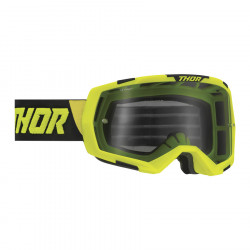 Ochelari motocross Thor regiment transparent, Galben fluo/Negru