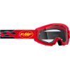 Ochelari motocross pentru copii Youth powercore flame, Rosu