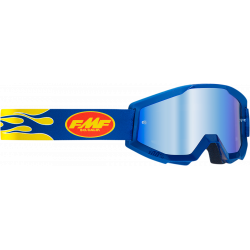 Ochelari motocross PowerCore flame, Albastru/Galben fluo Ochelari motocross PowerCore flame, Albastru/Galben fluo
