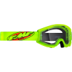 Ochelari motocross pentru copii PowerCore core clear, Galben fluo thumb