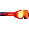 Ochelari motocross PowerCore flame, Rosu