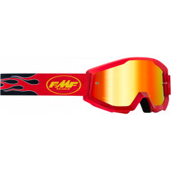 Ochelari motocross PowerCore flame, Rosu