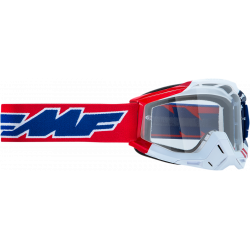 Ochelari motocross PowerBomb US, Rosu/Albastru