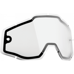 Placa pentru ochelari motocross PowerBomb/PowerCore Dual Pane Goggle, Transparent