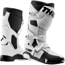 Cizme motocross Thor radial, Alb/Negru