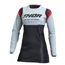 Bluza motocross pentru femei Thor women's pulse rev, Negru/Albastru