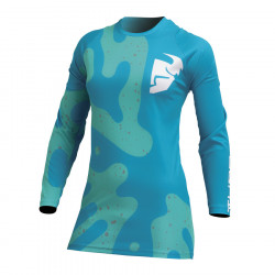 Bluza motocross pentru femei Thor women's sector disguise, Albastru