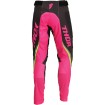 Pantaloni motocross dame Thor women's pulse rev, Negru/Roz thumb