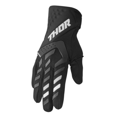 Manusi motocross pentru femei Thor women's spectrum, Negru/Alb Manusi motocross pentru femei Thor women's spectrum, Negru/Alb