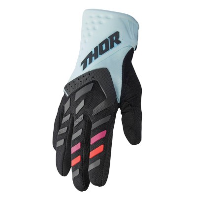 Manusi motocross pentru femei Thor women's spectrum, Negru/Albastru