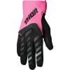 Manusi motocross pentru femei Thor women's spectrum, Negru/Roz