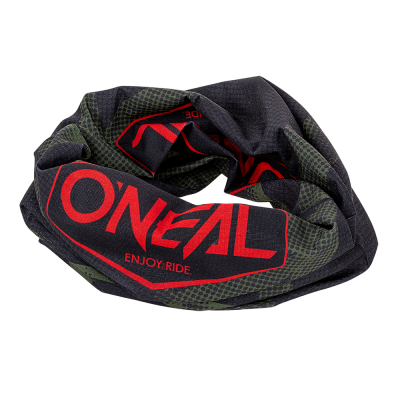 Esarfa multifunctionala O`neal covert, Negru/Rosu