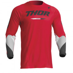 Bluza motocross pentru copii Thor youth pulse tactic, Rosu Bluza motocross pentru copii Thor youth pulse tactic, Rosu