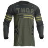 Bluza motocross pentru copii Thor youth pulse combat, Verde/Negru