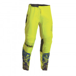Pantaloni motocross pentru copii Thor youth sector atlas, Galben fluo