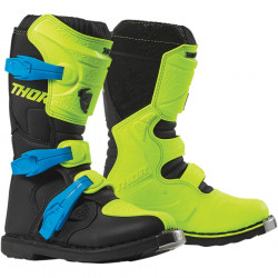 Cizme motocross pentru copii Thor youth blitz xp, Galben fluo/Negru
