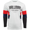 Bluza motocross Thor hallman differ draft, Alb/Rosu/negru