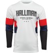 Bluza motocross Thor hallman differ draft, Alb/Rosu/negru thumb
