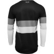 Bluza motocross Thor hallman differ draft, Negru/Alb thumb