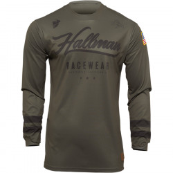 Bluza motocross Thor hallman hopetown, Verde/Negru