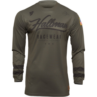 Bluza motocross Thor hallman hopetown, Verde/Negru Bluza motocross Thor hallman hopetown, Verde/Negru